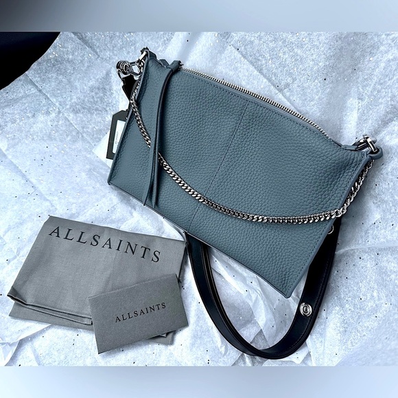 All Saints Bags All Saints Nwt Eve Leather Crossbody Bag In Alfar
